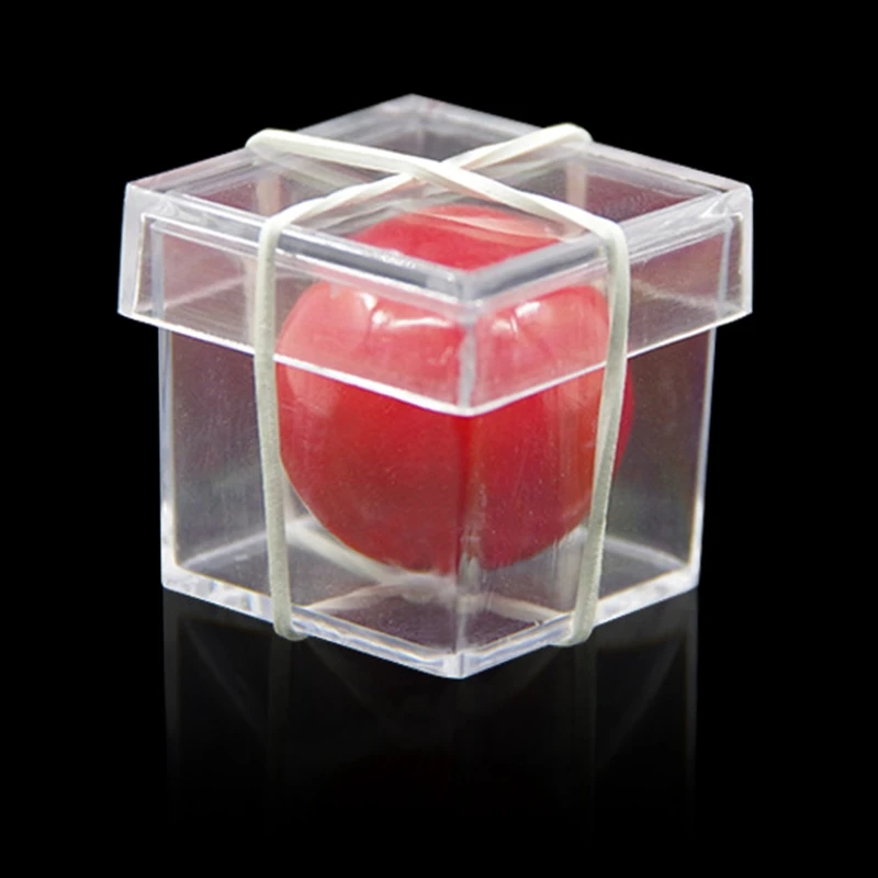 

Magic Box Toy Magic Ball for Cross the Box Волшебный реквизит для начинающих Карманная игрушка крупным планом для детей Взрослые