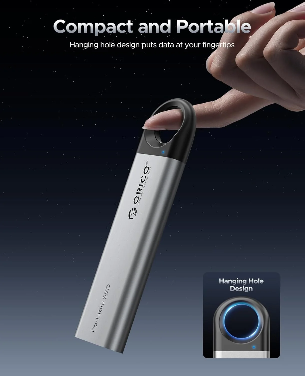 Orico-外付けssdポータブルソリッドステートドライブ、1テラバイト