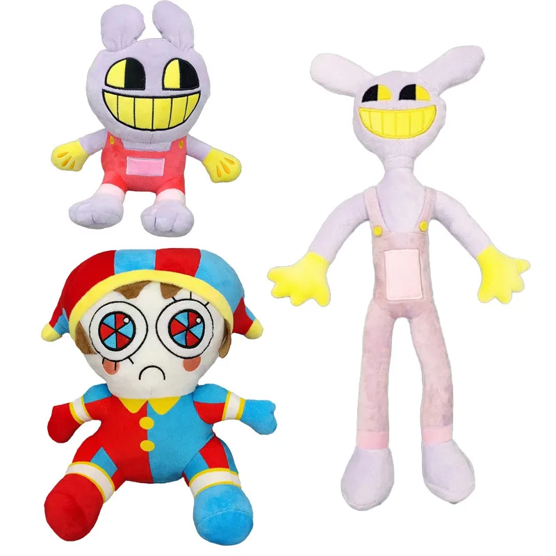 

New 3pcs/set The Amazing Digital Circus Plush Toys Cute Soft Stuffed Anime Joker Dolls For Kid Birthday Christmas Gift