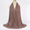 Foulard Hijab en mousseline de soie pour Femme, voile musulman ramadan ,hijab femme musulman,foulard musulmane pour femme, foulard mousseline en Jersey doux de haute qualité hijab islam voile femme musulman,70*180cm