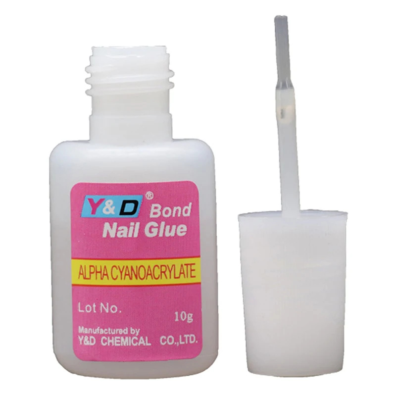 10 15 20ml Nail Glue Adhesive Brush False Nails Glitter Acrylic Nail Glue
