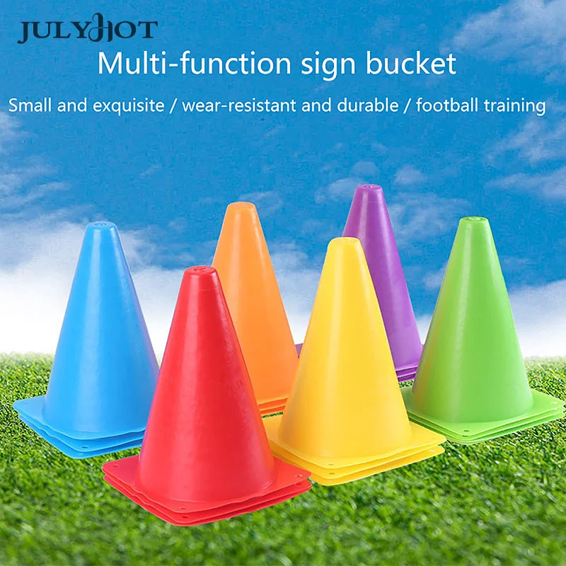 

1pcs 18Cm Football Basketball Training Cone Obstacle Sports Equipment Anti-wind Sign Cone Barrier Outdoor Sports Accessories
