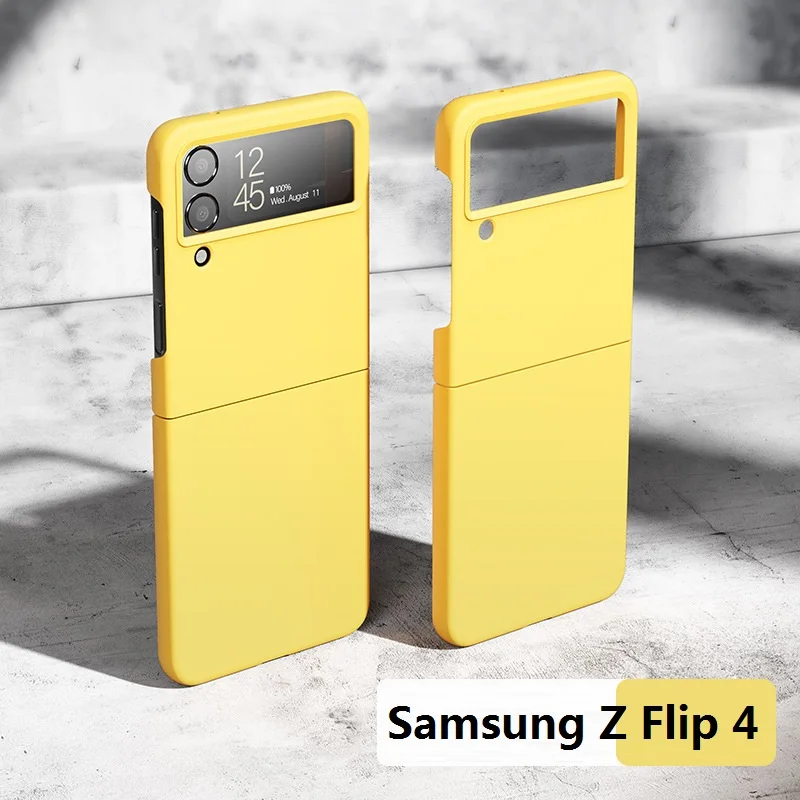

Retro Candy Color Case for Samsung Z Flip4 Case Ultra Thin Hard PC Cover All-inclusive Shockproof Shell for Galaxy Z Flip 4 Case