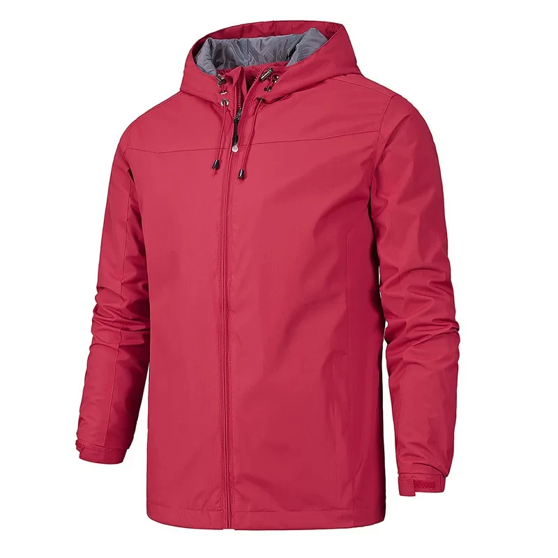 2024 Autumn/Winter Business Break Lightweight men\'s Jacket with hood Waterproof windproof zipper outdoor fashion blazer