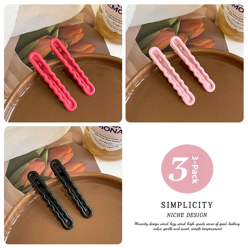 Black+pink+rose red [3 pairs pack]