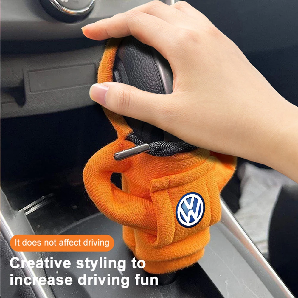 Gear Shift Handle Hoodie Car Gear Shift Manual Handle Sweatshirt Auto Accessory For Volkswagen VW R Golf 4 5 Passat Beetle Tiguan Rline Polo CC B6