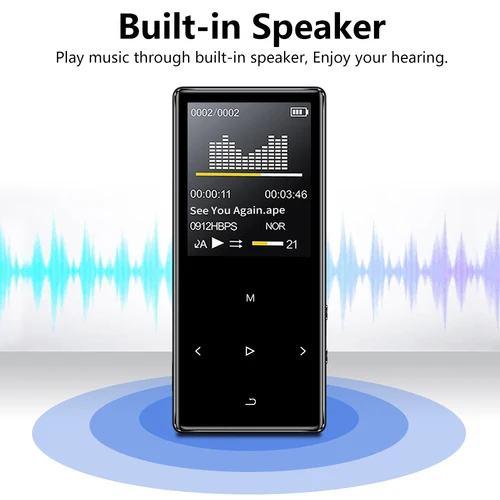 2023 블루투스 MP3 음악 플레이어 및 내장 16GB HiFi 휴대용 워크맨, 히브리어 지원, 라디오, FM, 녹음 기능 포함, X2 새 버전 4
