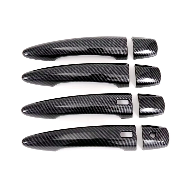 

Для Nissan Rogue X-Trail 2021 2022 2023 накладка на наружную дверную ручку автомобиля, с умными отверстиями, запчасти из АБС-углеродного волокна, аксессуары