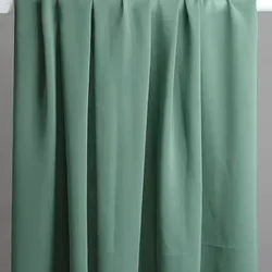 Elegant Green Chiffon Georgette Fabric for DIY Fashion & Decorations (Eucalyptus)