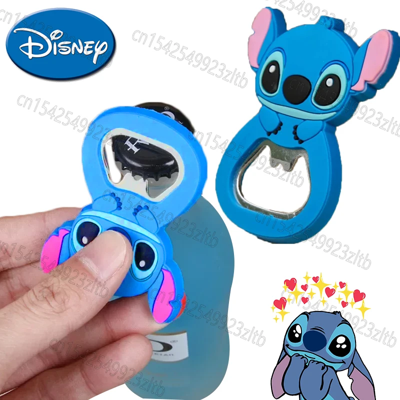 Disney Stitch Creative Beer Simple Bottle Opener Pvc Soft Silicone Cartoon Stich Apribottiglie Per Birra Tavern Party Supplies