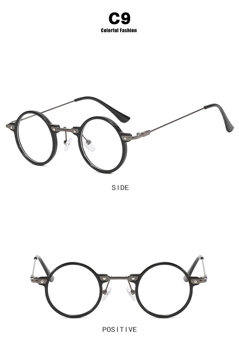 Vintage Kleine Runde Sonnenbrille für Damen Markendesigner Retro Mode Reise Fahrbrille Anglerbrille Sonnenbrille für Frauen und Männer – Detail 16