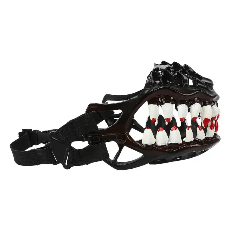 Creepy Halloween Dog Muzzle with Teeth