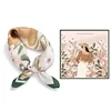 Summer Silk Scarves for Woman Beautiful Pattern Smooth Touch Headscarf Summer Sun Protection Silk Scarf 5