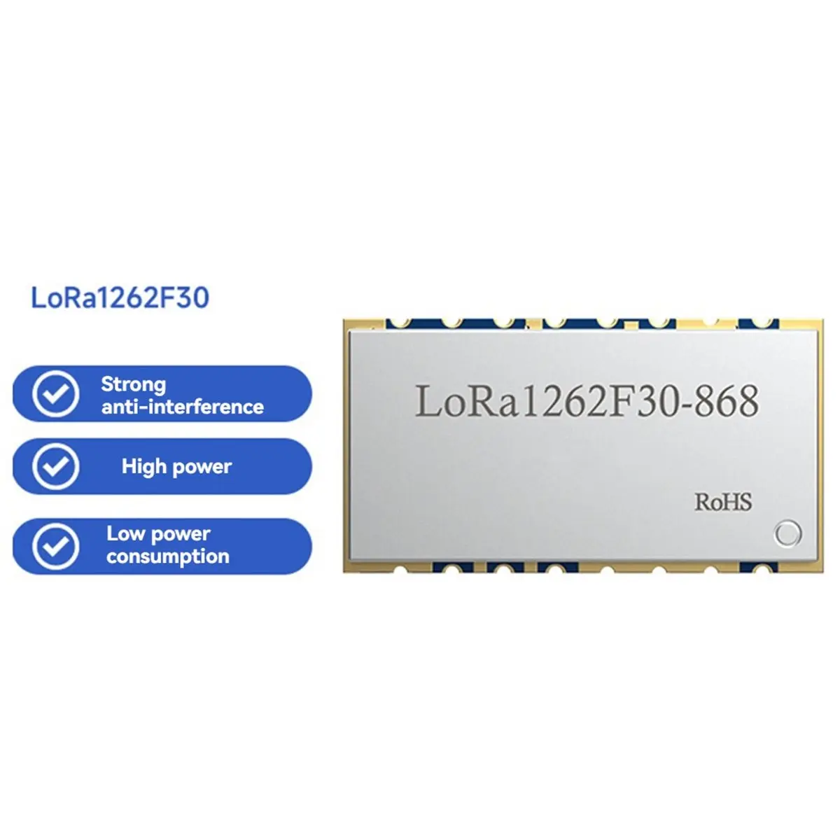 (A23G) SX1262 LoRa 무선 RF 모듈 915MHz 초저전력 LoRa1262 모듈 IoT 애플리케이션용 RF 트랜시버
