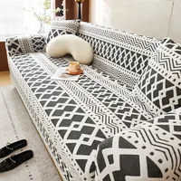 Adjustable Elastic Sofa Cover Armchair Protector Corner Large Leaves L Shape Stretch Slipcovers Couch Covers 1/2/3/4/5 Seaters 2