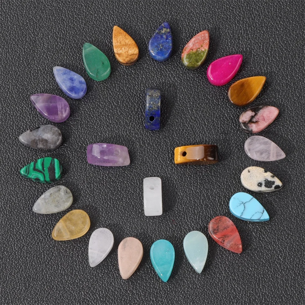 5*9Mm Natural Waterdrop Stone Beads Mini Teardrop Lapis Aventurines Gems Beads For Jewelry Making Collana Orecchini Risultati