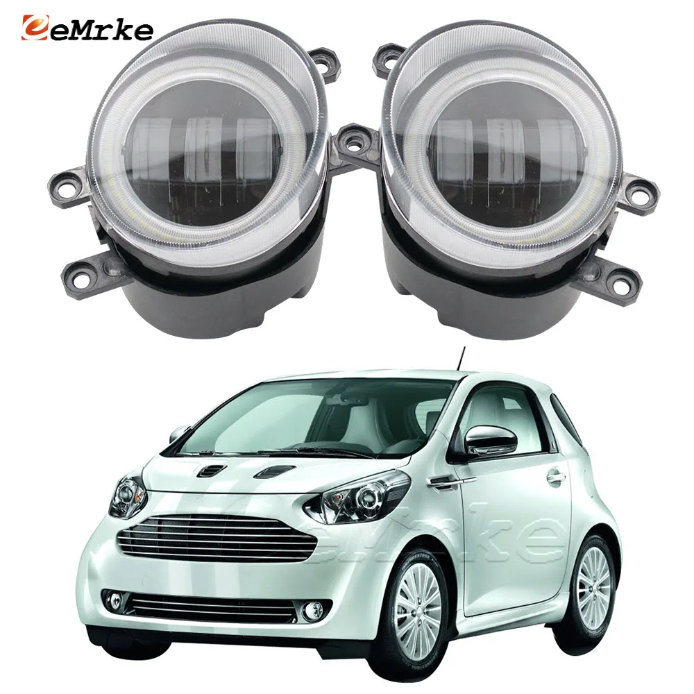 2 Pezzi Aggiornamento Led Fendinebbia Angel Eyes Drl Apertura Luce Diurna Per Auto Luce Di Marcia Diurna Per Aston Martin Cygnet 2011-2015