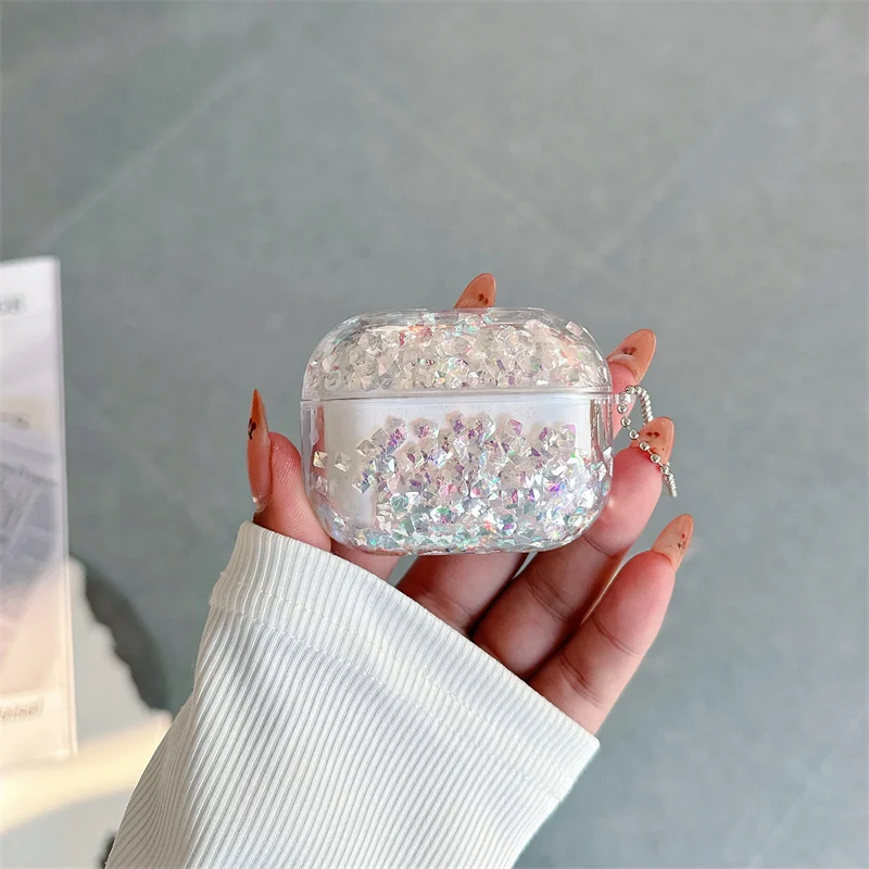 Dynamic Glitter Rhinestones Earphone Case for Airpods Pro Cover