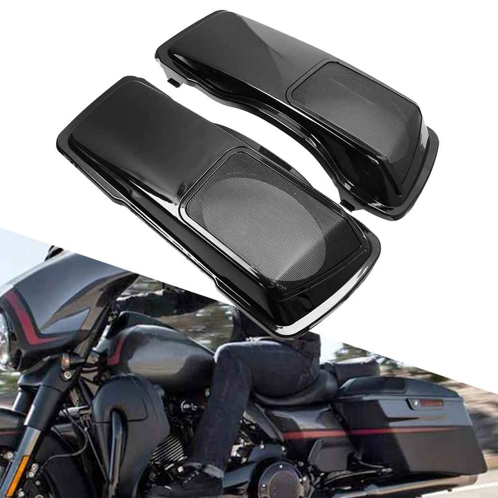 6x9SaddleBagLidsCoverSaddlebagSpeakerLidwGrillsforHarley