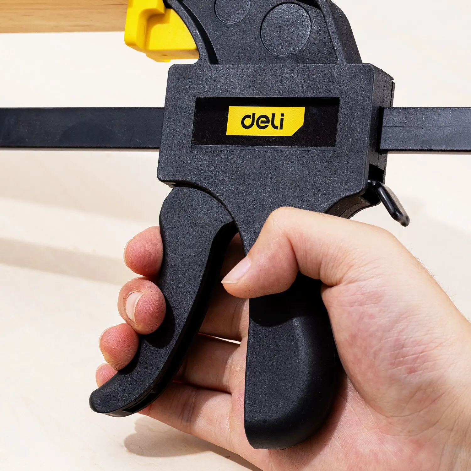 Woodworking bar clamp Deli 12 Inch Quick Bar Clamp Heavy Duty Wood Working Work Bar Clamp Clip Kit Woodworking Trigger Type 300mm