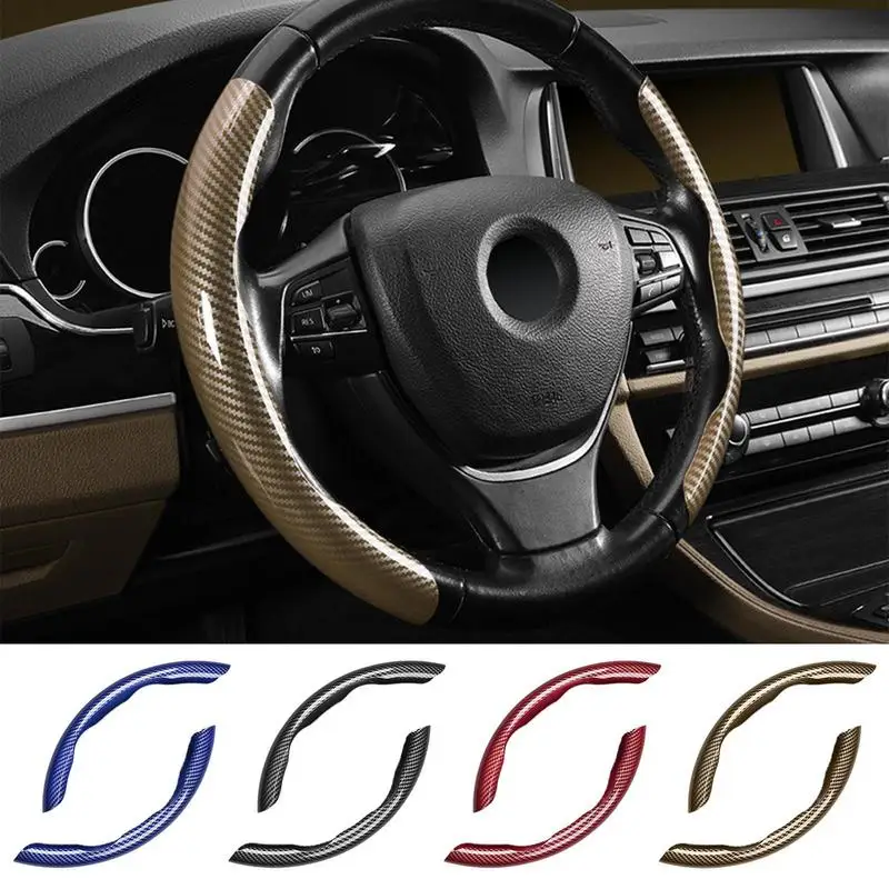 Car Steering Wheel Cover Non-Slip Breathable Steering Wheel Protector For 37 To 39cm Steering Covers Decoration Accessories