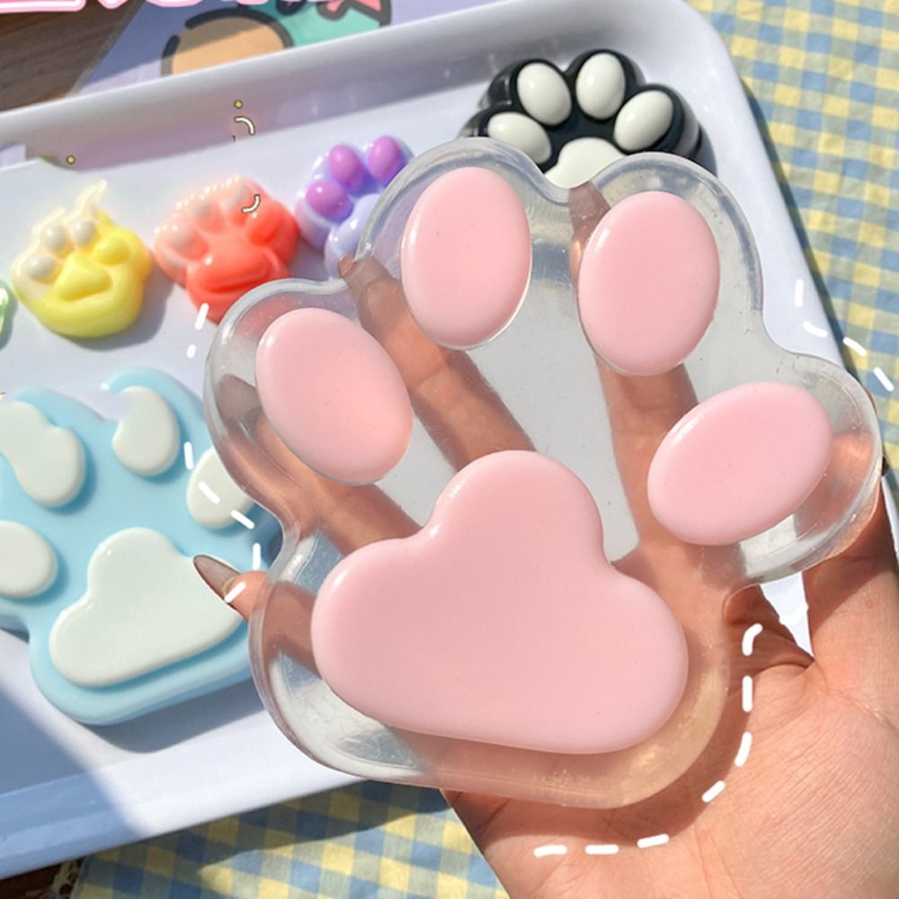 New Squishy Super Large Cat Paw Cute Cat Foot Slow Rebound Soft Jelly Pinch Decompression Squeeze Toy Anti Stress Release Toys