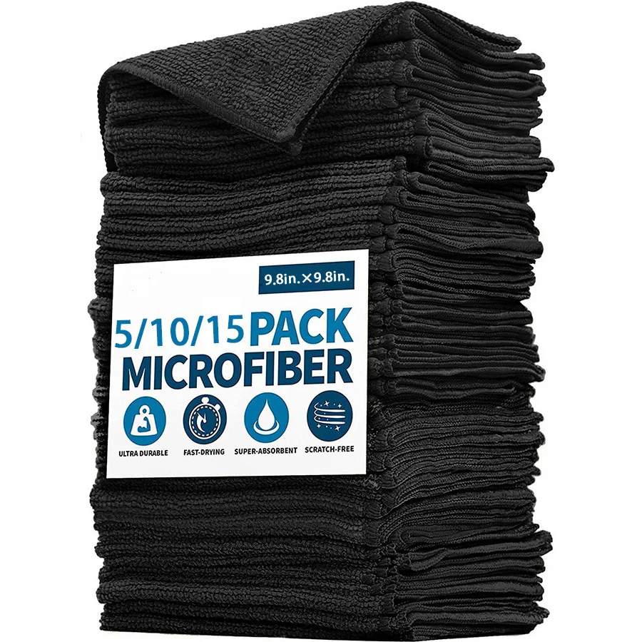 10pcs Microfiber Cleaning Cloth Multi-functional