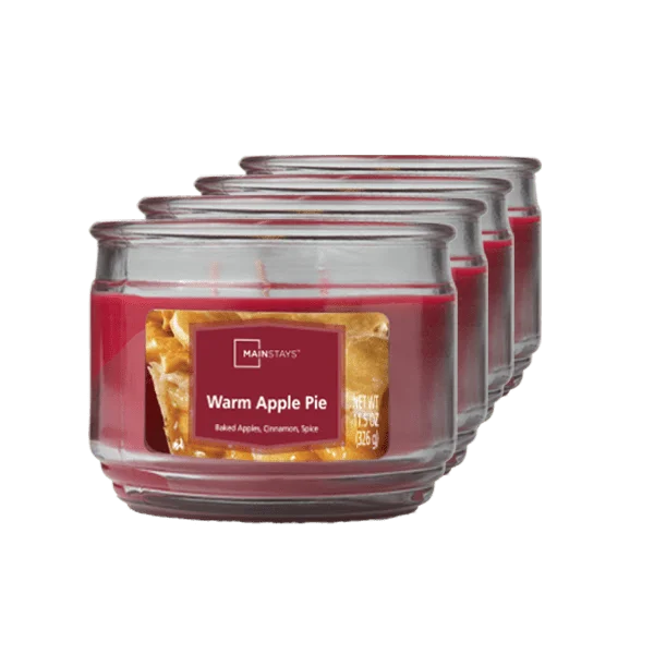 

Pie 3-Wick Scented Jar Candle, 11.5 oz., 4-Pack