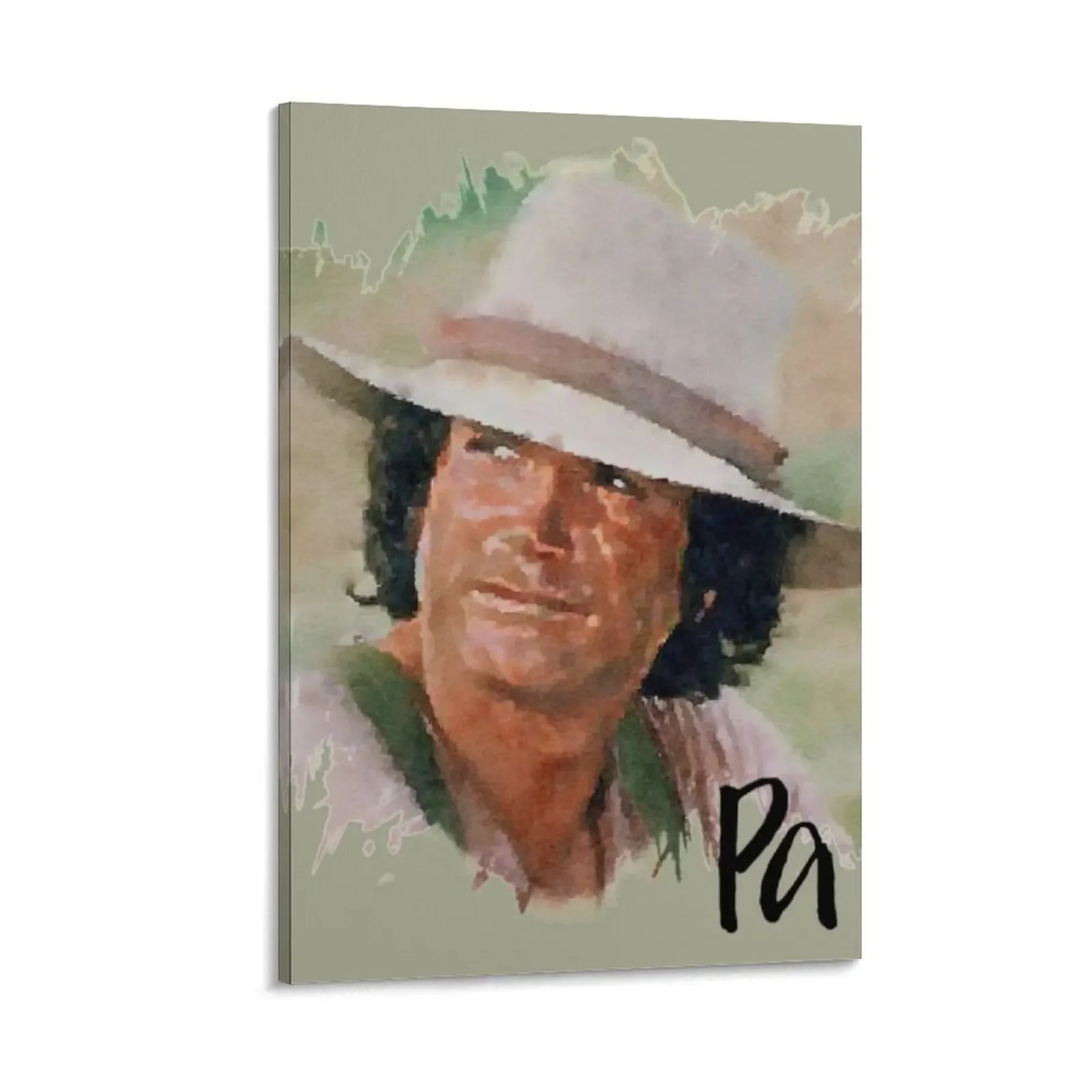 

Pa Ingalls Little House on the Prairie Canvas Painting Posters on the wall painting