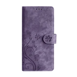 Artisan Leather Carved Flip Cover Phone Case for Redmi 9A -9AT (Purple)