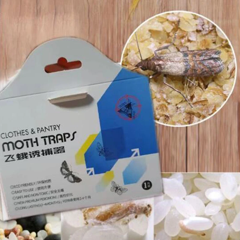 Expest 2pcs Pantry Moth Trap Containers Kitchen Food Sticky Glue Pheromone  Killer - AliExpress