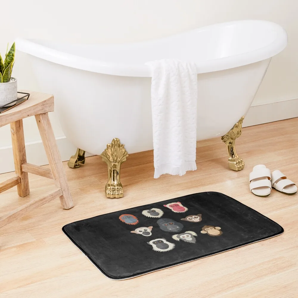 

Monkey Chimpanzee Gorilla Spider Monkey Squirrel Monkey Bath Mat Baths Bathroom Bathroom Foot Carpet In The Living Room Mat
