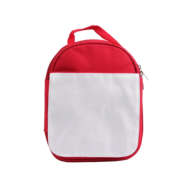 Sublimation Blank Insulated Lunch Bag Tote Travel Picnic Handbags Lunch Box Thermal Bag For Heat Transfer Print