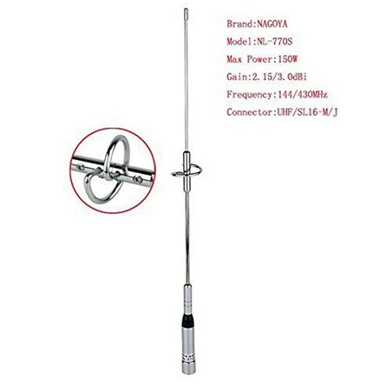 NagoyaNL770SDualBandMobileRadioAntennaVHFUHF144430MHz150W
