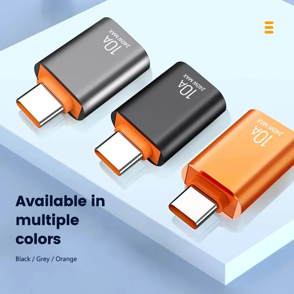 GRAUGEAR Adattatore USB-C a USB-A, Velocità 10Gbit/s, Gen2 USB3.2 10Gbps, Connettore Tipo-C Femmina a Maschio A, Corpo in Alluminio