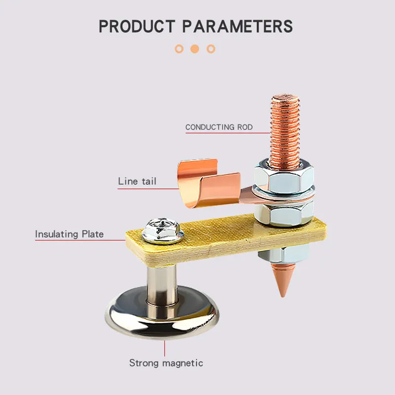 Enhanced Magnetic Ground Clamp for Metalworking and Welding Support