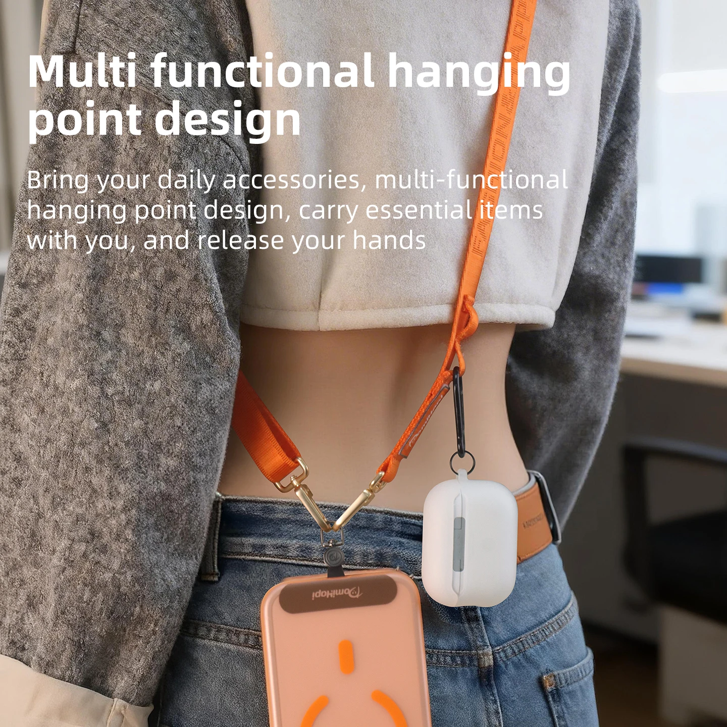 Premium Universal Crossbody Phone Lanyard with Durable Anti-Lost Clip