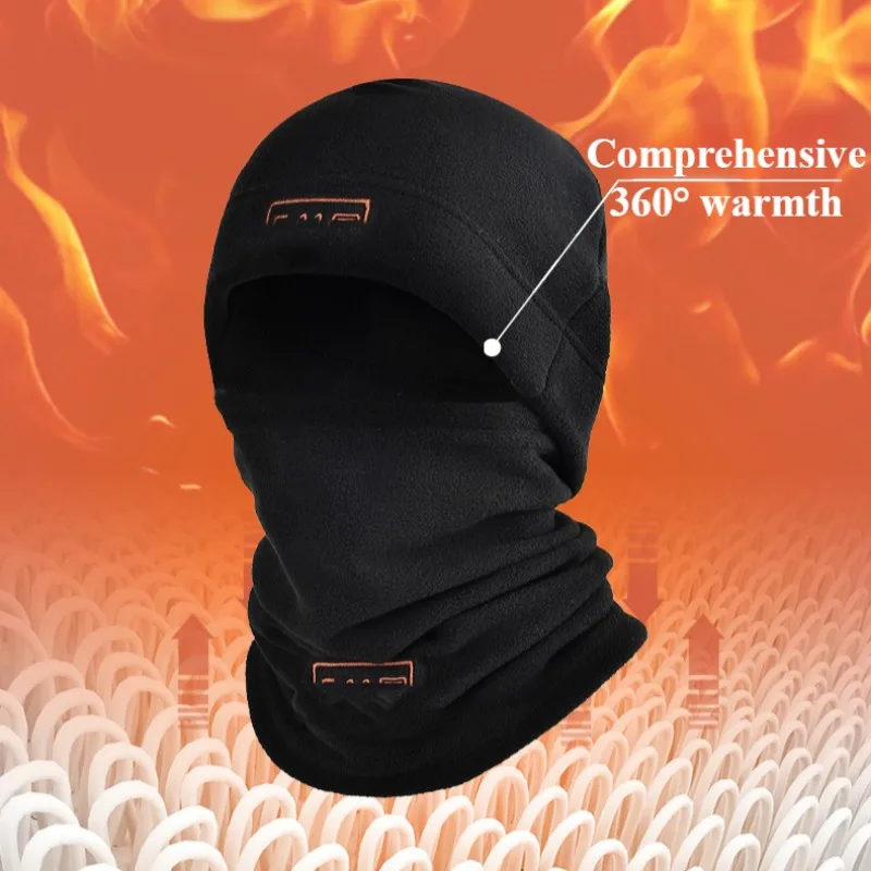 Winter Warm Outdoor Fleece Hat Scarf Thickened Autumn Winter Men Women Coldproof Warm Cycling Mountaineering Riding Mask Set
