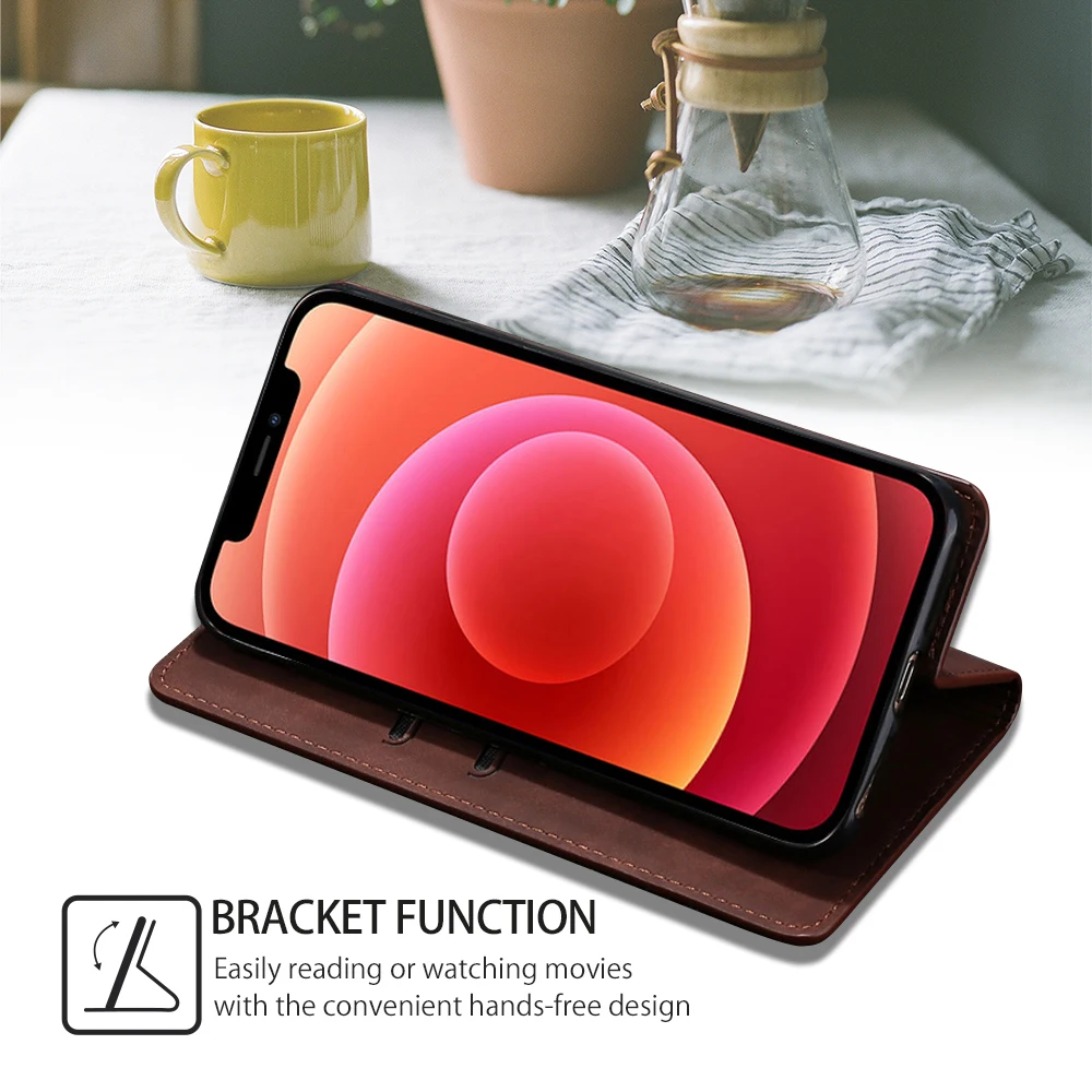 Premium PU Leather Flip Wallet Case with Card Holder Slots for ZTE