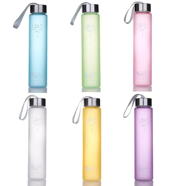 280ML Outdoor Frosted Leak-proof Plastic Water Cup Drinking Bottle Sport Kettle