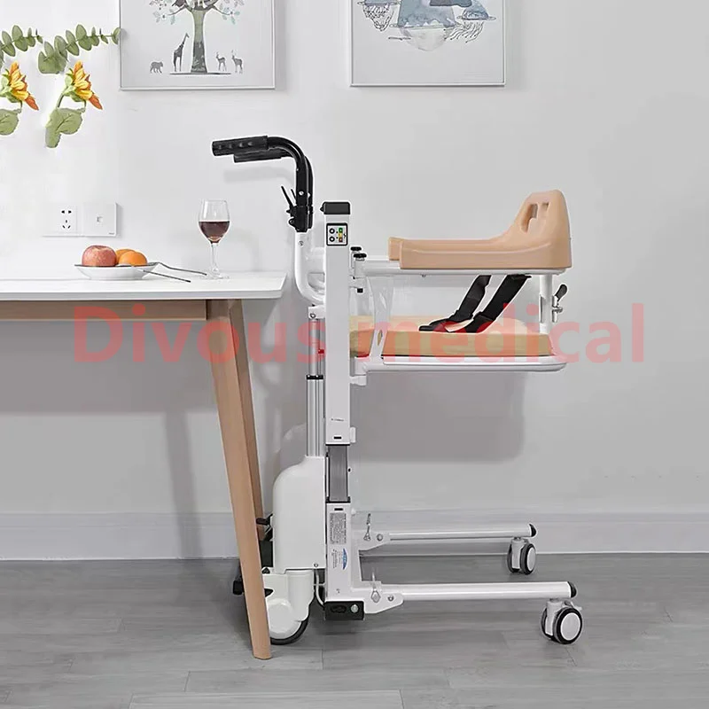 Hot Sale Electric Patient Lift Elderly Disabled Home Care Transfer Commode Chair Toilet   Chair  Wheel chair 4