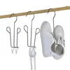 1/2/5PCS Stainless Steel Shoe Drying Rack Bold Outdoor Balcony Shoe Drying Rack Hook Bedroom Storage Rack Storage Clothes Hanger 1