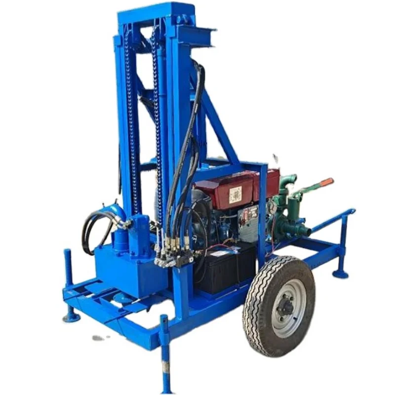 

Competitive Price Small Trailer Borehole Water Well Drilling Rig for Sale 300 Meter Portable Diesel Water Well Drilling Rig