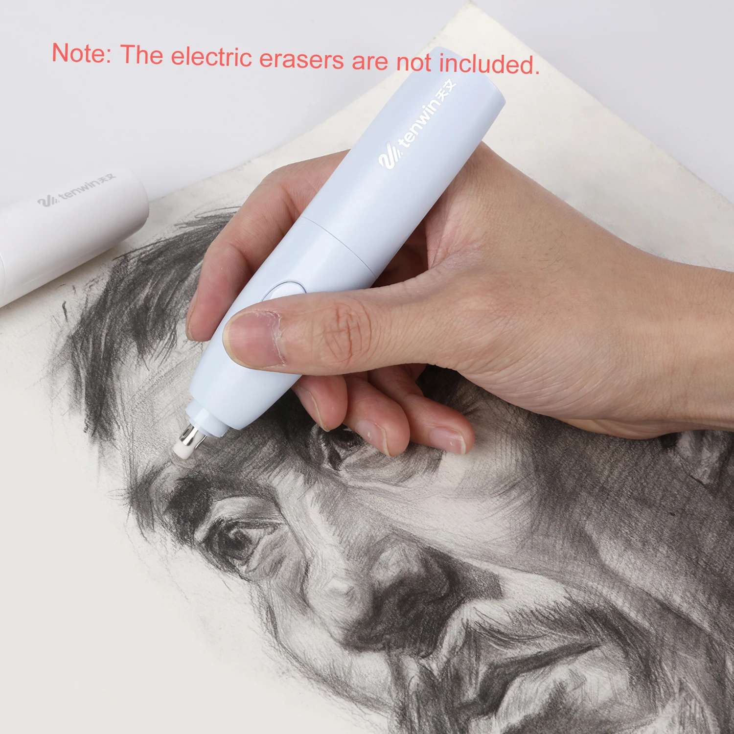 Portable Electric Eraser Refills 30pcs Big/Thick + 40pcs Small/Thin Eraser Refills Replaceable Rubbers Stationery Supplies