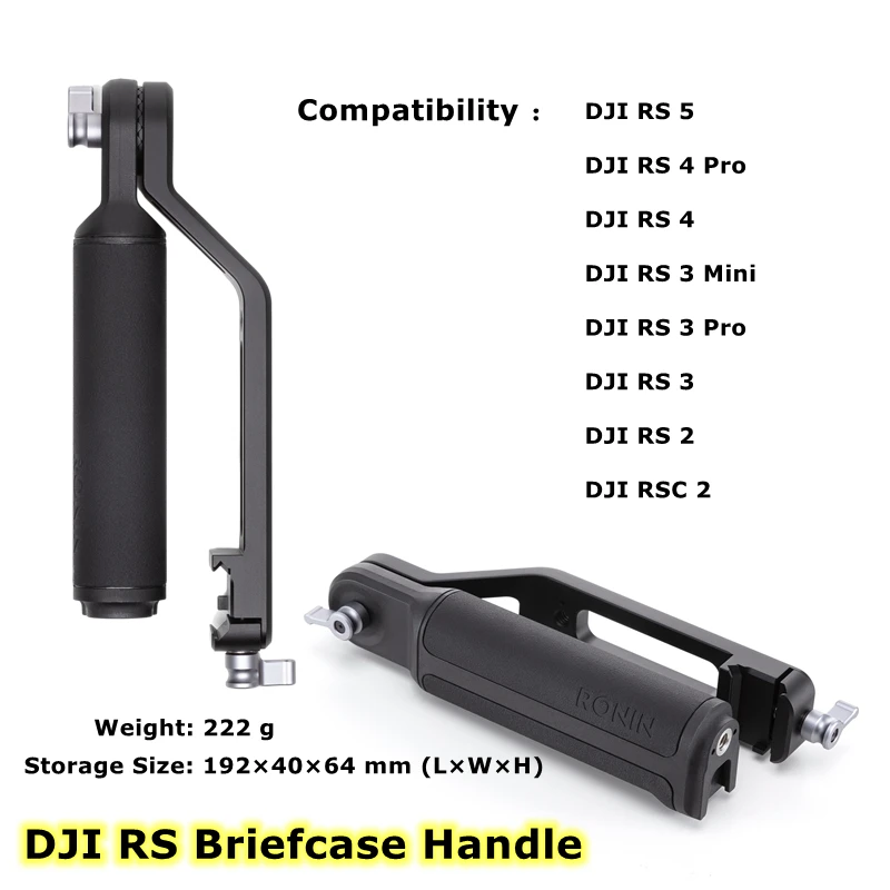 Poignée Mallette Électronique pour DJI RS 5/RS4 Mini/RS4 Pro/RS3 Pro