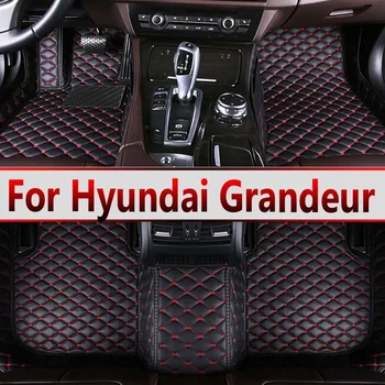 Car Mats For Hyundai Grandeur Azera IG 2019~2022 Anti-dirt Pad pets Leather Floor Mat Rugs  Interior Parts  Accessories