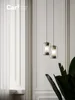 Modern Minimalist Living Room Dining Room Marble Glass Chandelier Creative Indoor Bedroom Bedside Stairs Ceiling Lamp 5