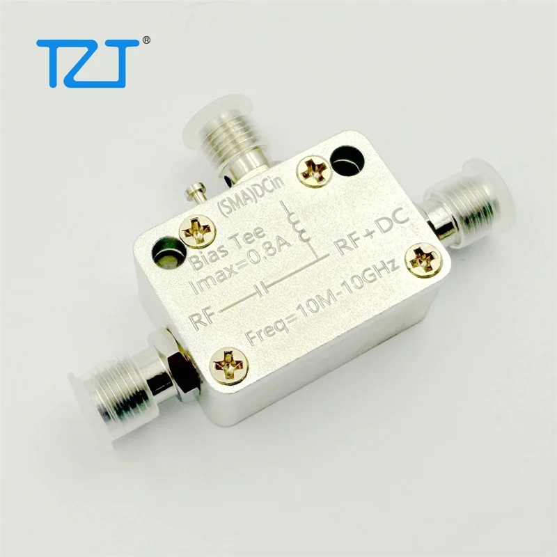TZT 10MHz-10GHz RF 바이어스 티 DC 피드 블록 800mA(ZFBT-6GW+용 SMA 암 커넥터 교체 포함)