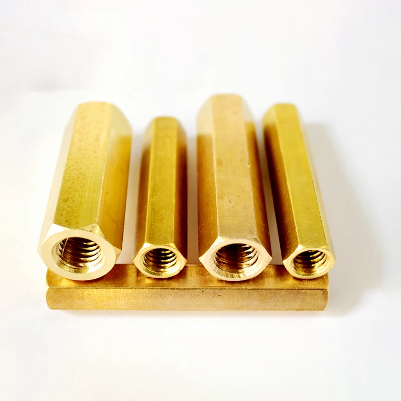thumbnail image 2 of 1PCS M6 M7 8-100mm Double Pass Hex Brass Male Female Standoff Board Pillar Stud Hexagon Copper Column Nut Screw Hollow Column 2 of 13