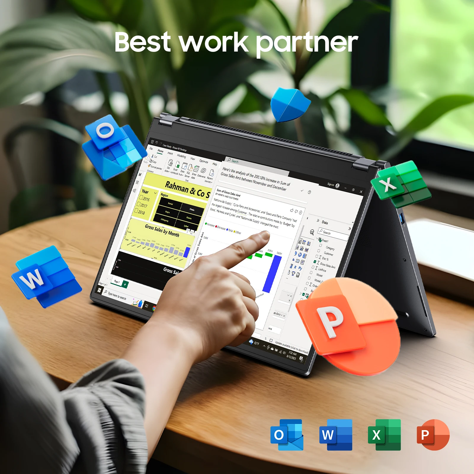 2 in 1 Laptop Computer,15.6 6